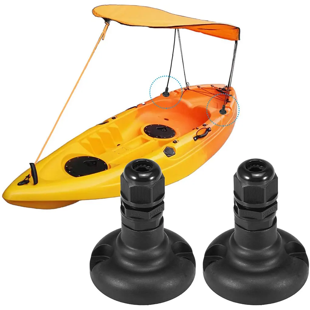 

1 Pair Rain Canopy Mounting Bases Replacement Kayak Sunshade Awning Hardware Water Sports Kayaking Replacing Parts