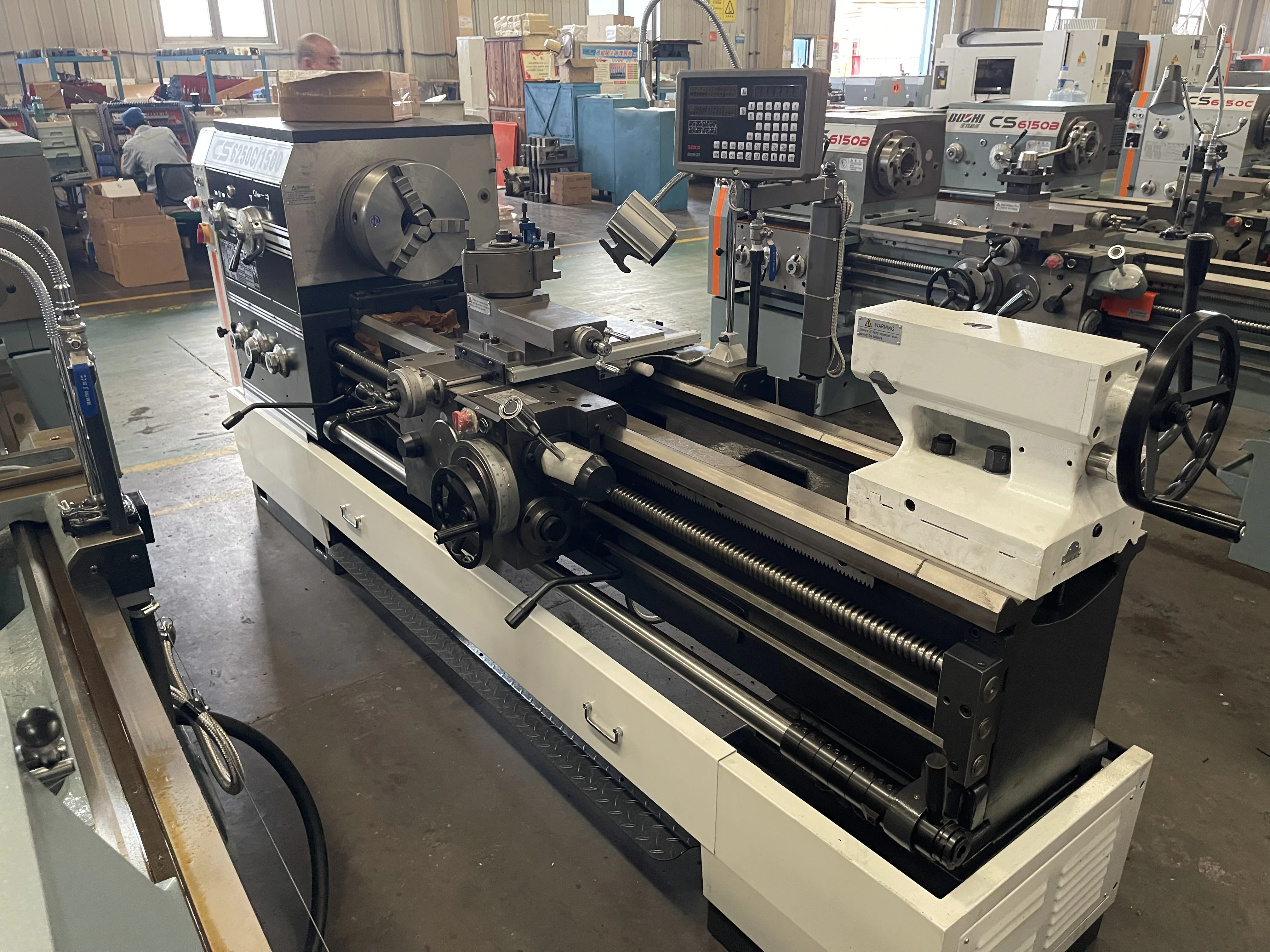 Airow CS6250C/1500 China CS Series Turning Lathe Machine Spindle Bore 105mm Horizontal Heavy Duty Lathe for Metal Machining