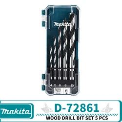 Makita Jeu de forets à bois D-72861 5PCS 4MM 5MM 6MM 8MM 10MM