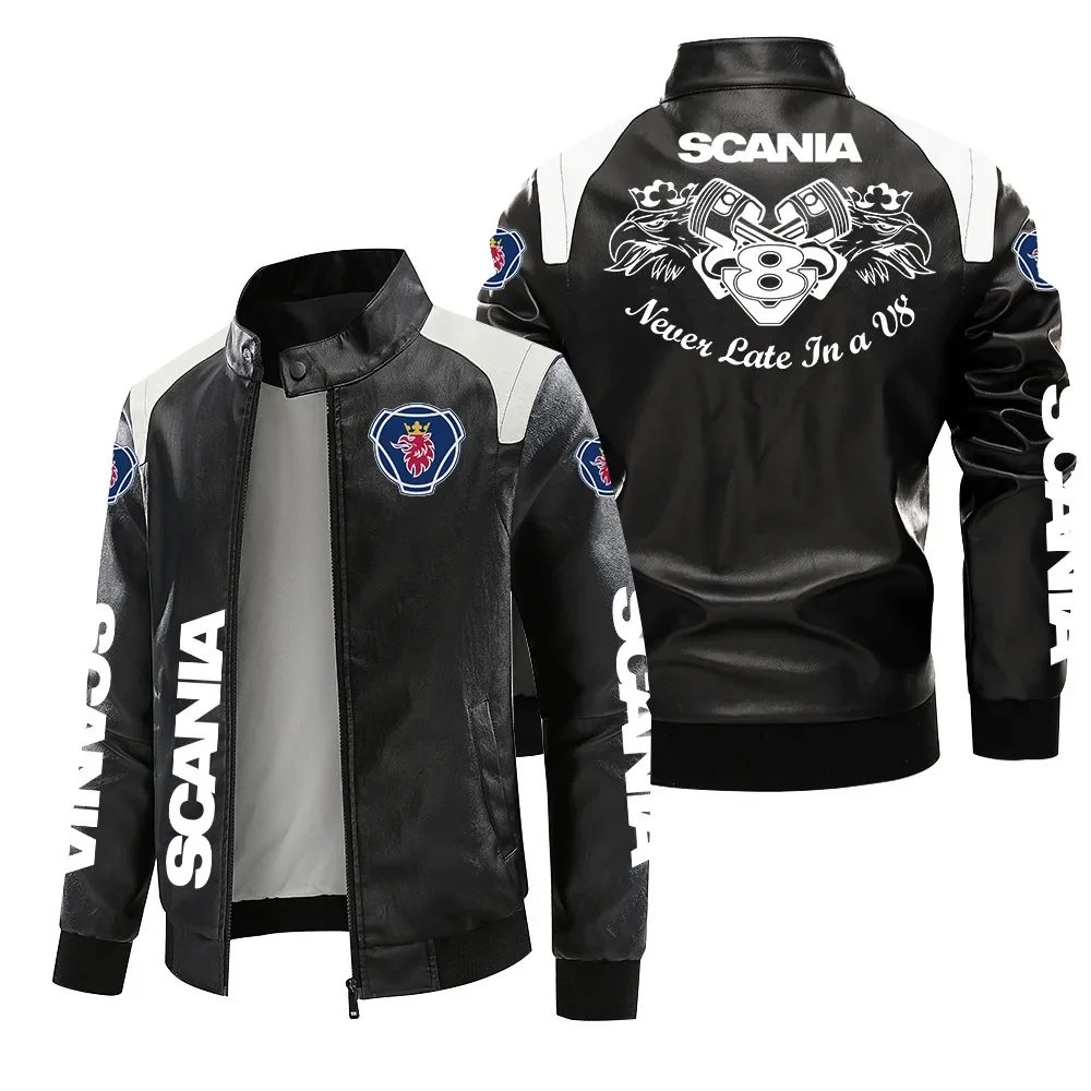 Motorcycle Wear Men Racing Motorcoss Jacket Winter Motorbike Clothing Protector Waterproof Moto PU Leather Jacket