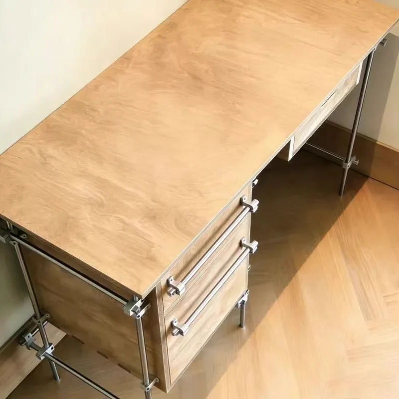 Bauhaus Industrial Birch Ocean Board Computer Desk 2026 Master Design Creative Office Desk