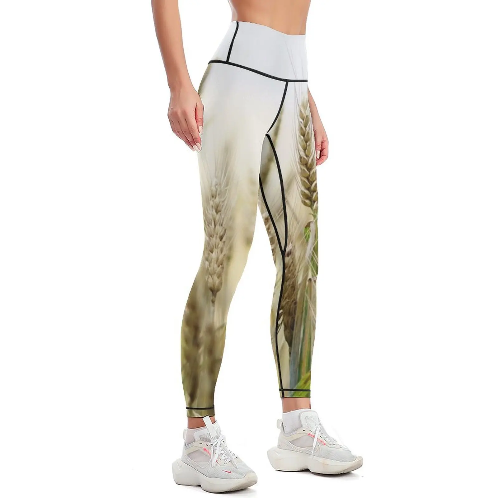 Wheat Leggings sporty woman gym Sweatpants Womens Leggings