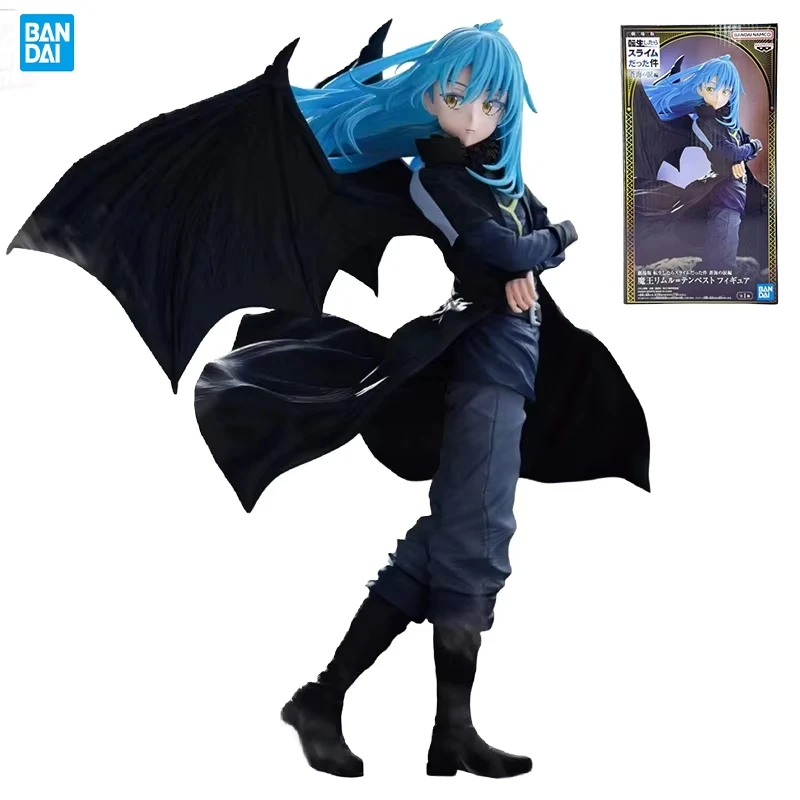 Figura de acción original de Banpresto Tensei Shitara Slime Datta Ken, Rimuru Tempest con alas, modelo coleccionable de anime, en stock.