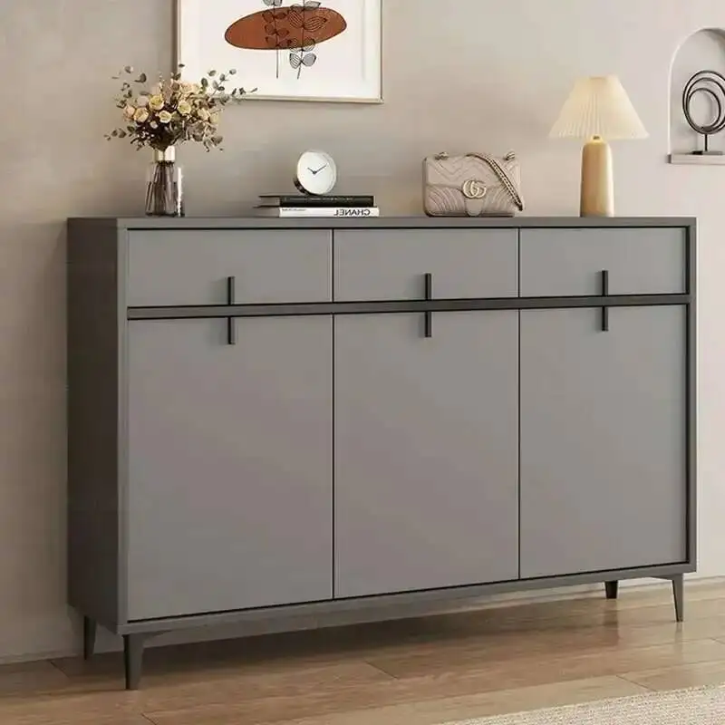 Shoe Storage Organizer Rack European Space Vertical Saving Shoe Cabinet Wooden Modern Zapatera Organizador Hallway Furniture