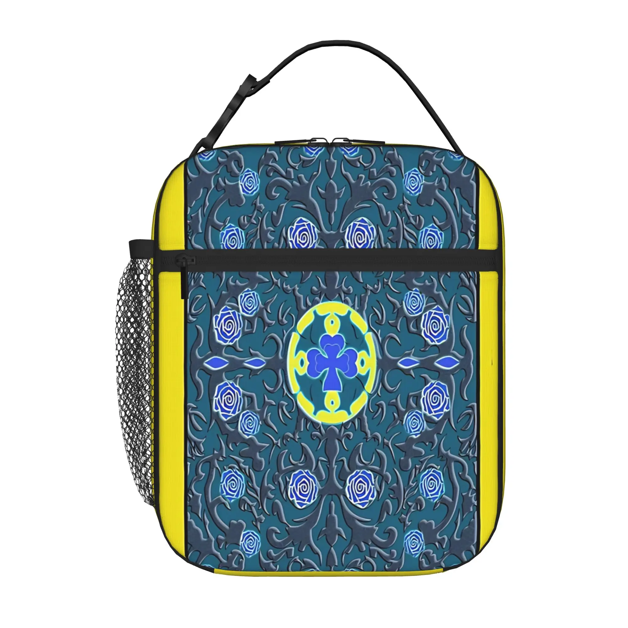 1 Piece Portable Lunch Container dark anime aesthetic Zipper Closure Durable Pocket Five Leaf Clover For Lunch Box Bag
