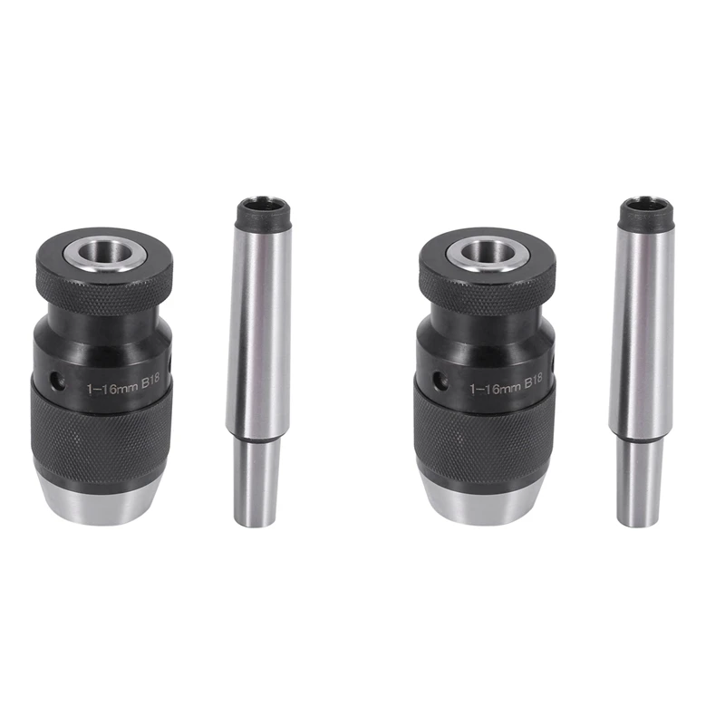 

LLCS-2X Keyless Drill Chuck 1-16Mm B18 + MT3 M12 DIN228A Morse Taper Arbor