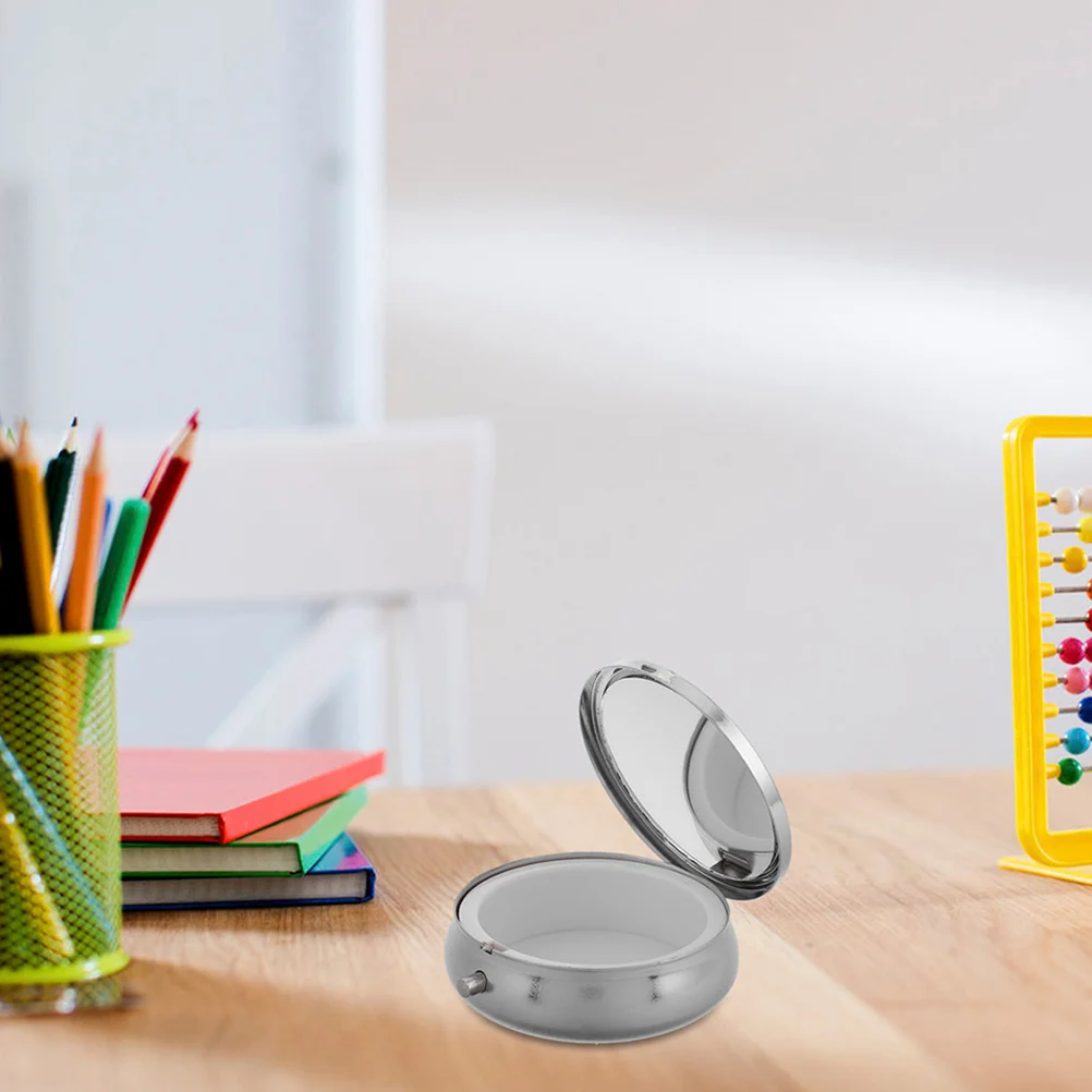 

2Pcs Confirmation Rosary Box Sturdy Zinc Alloy Jewelry Trinket Storage Vintage Round Design Catholic Keepsake Gift Chest