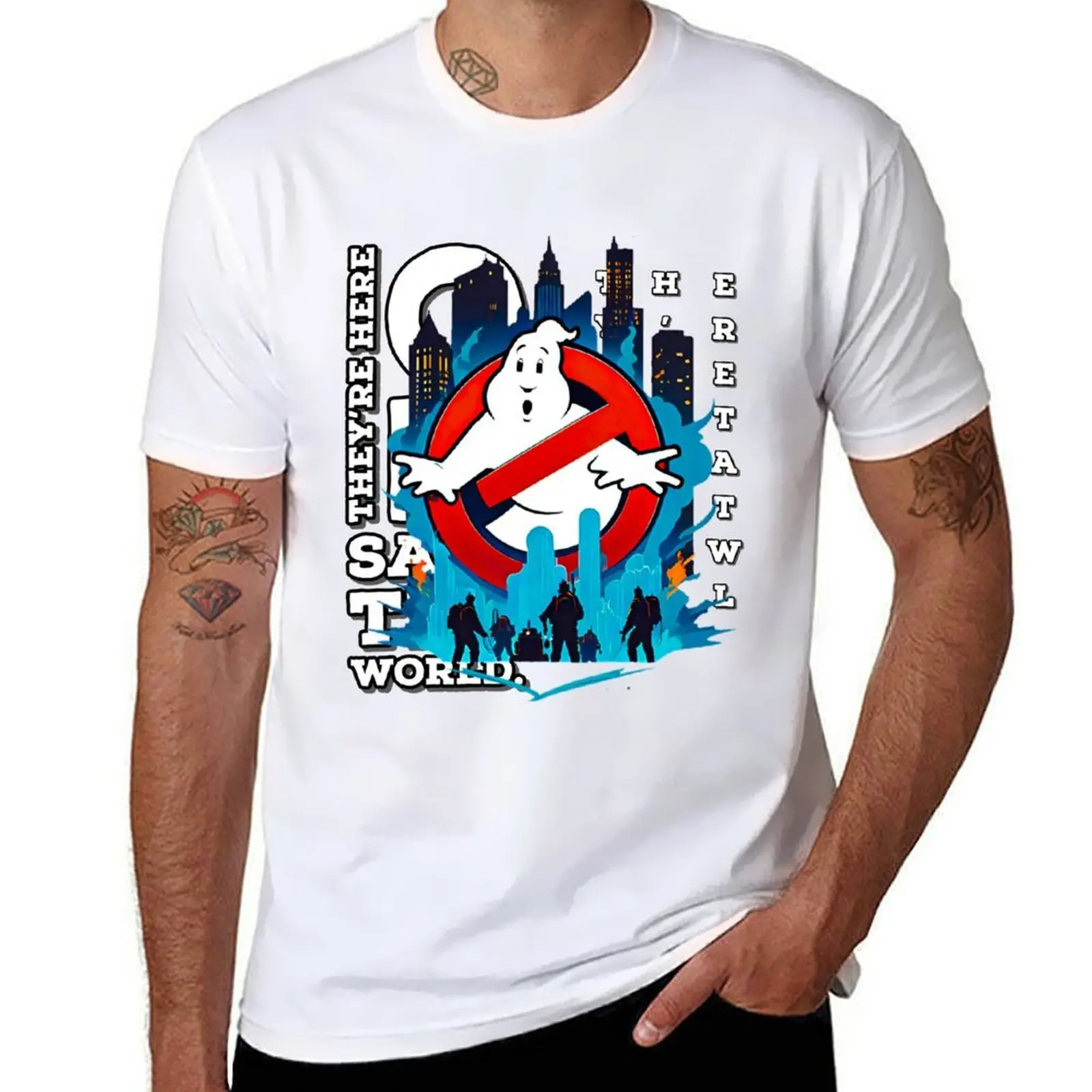 

Ghostbusters 2 T-Shirt t shirt man plain funny t shirts cotton T-Shirt