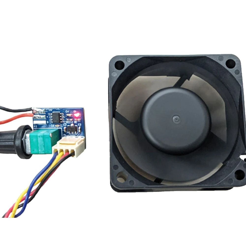 

DC12V Single PWM Speed Controller Fan Speed Controller Mute 4 Pin Computer Temperature Control Switch for PC CPU Cooler Fan