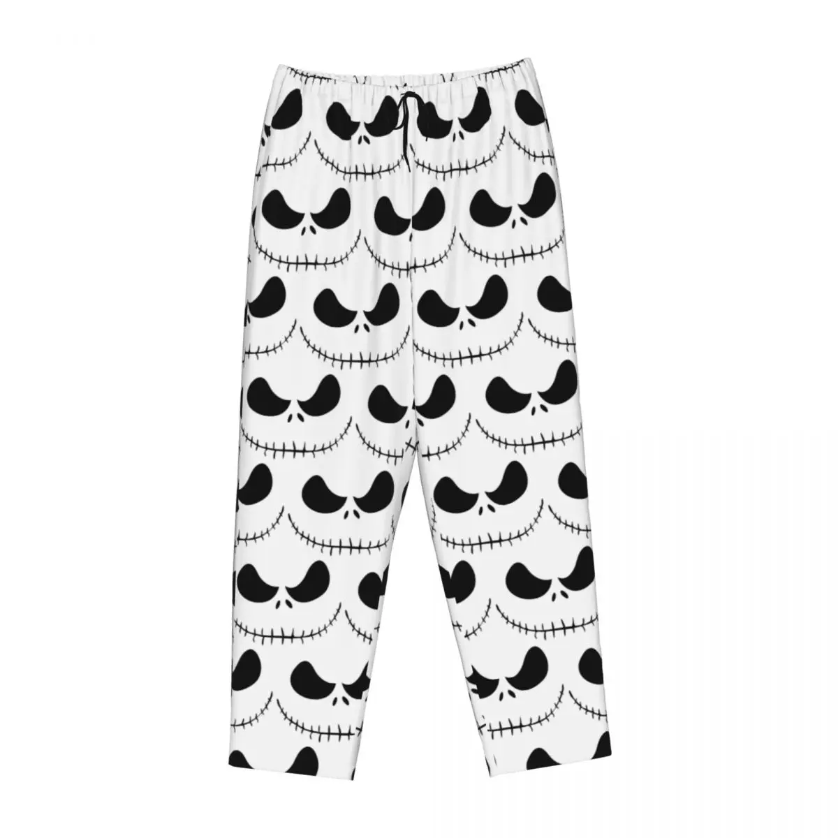 Custom The Nightmare Before Christmas Pajama Pants Women\'s Jack Skellington Skull Sleepwear Sleep Bottoms Stretch with Pockets