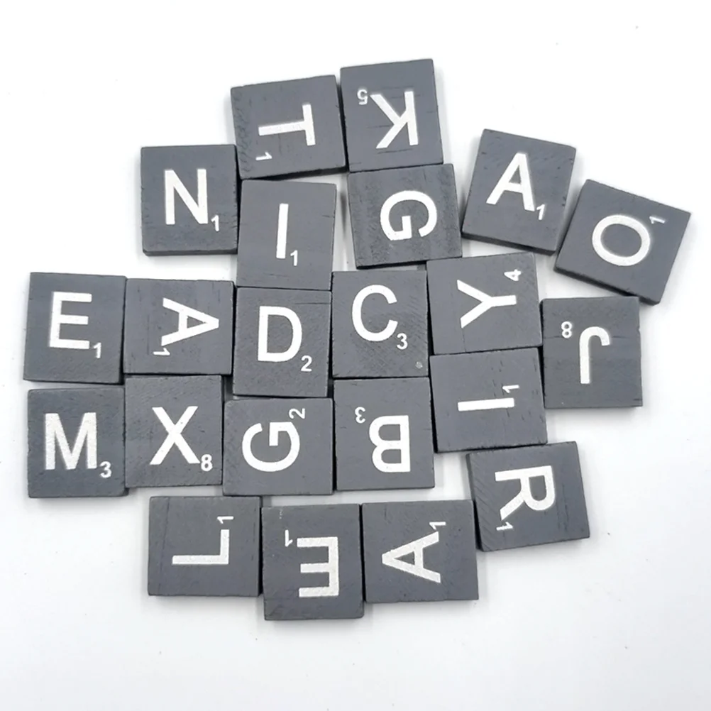 100 pezzi 2 confezioni blocchi di legno naturale fai da te alfabeto puzzle lettere set di apprendimento cubi di legno decorazioni artigianali per bambini trucioli di legno per bambini