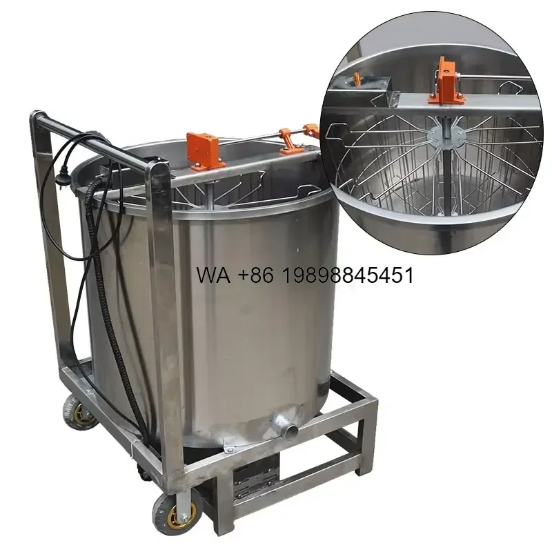 Wmwmnu for Portable Home Use Honey Extractor 8 Frames Automatic Motor Centrifuge Honey Separator for