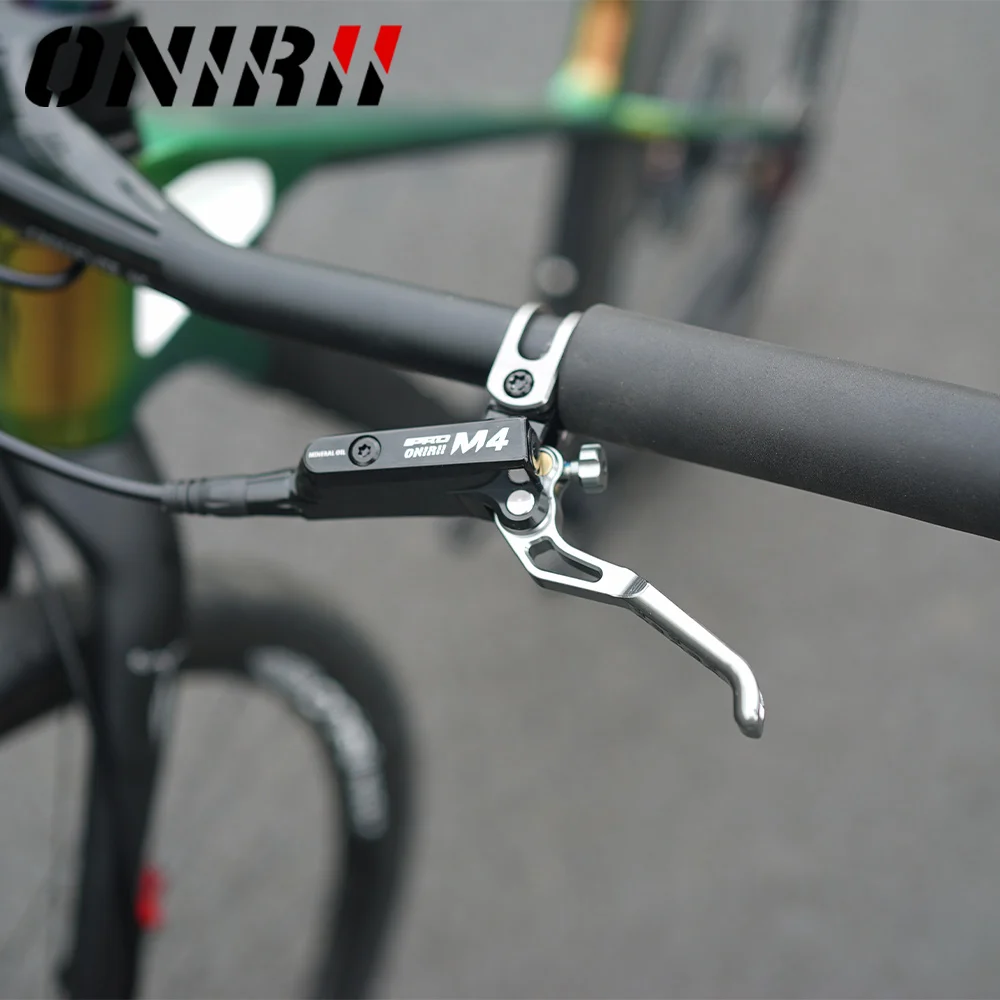 ONIRII M4 4 Piston Hydraulic Disc Brakes MTB Clamp Brake AM HD 820/1450mm CNC Tech Mineral Oil AM for Mountain Bicycle NEW