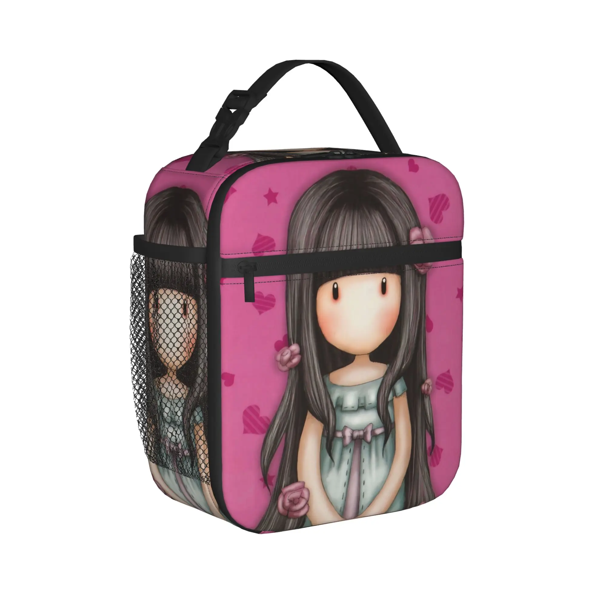 S-Santoro G-Gorjuss Insulated Lunch Bag Portable Star Heart Lunch Container Thermal Bag Lunch Box Tote Food Storage Bags