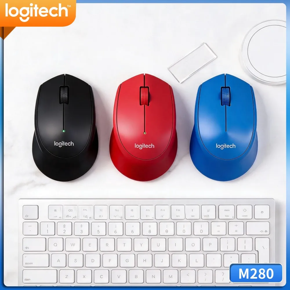 Simple Business Home Wireless Mouse M280 2.4G Quiet Click Keys Smooth Cursor Usb Dongle For Pc Notebook Desktop Office Tasks