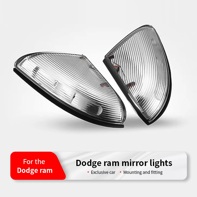 

For Dodge Ram Car Front Left Side Mirror Turn Signal Light Lamp 1500 2009-2014 & 2010-2014 2500 68064949AA 68064948AA white