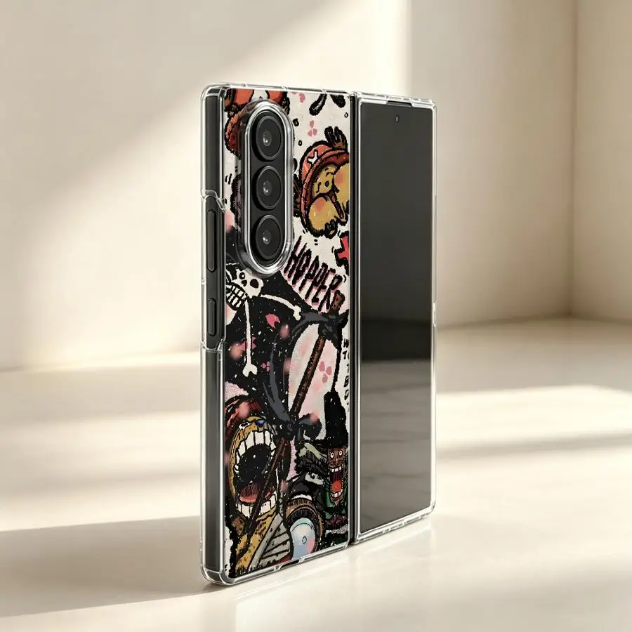 Transparent Soft Phone Cover Case for Samsung Galaxy ZFold4 ZFold7 ZFold3 ZFold5 Z Fold 7 6 5 4 3 ZFold6 Straw Hat Crew - view 6