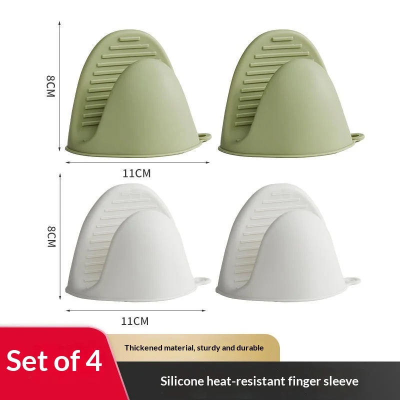 New Mini Oven Gloves Silicone Pinch Grips Heat Insulation Anti Scald Pot Handle Clip Kitchen Gadgets for Cooking Baking Home Use - view 3