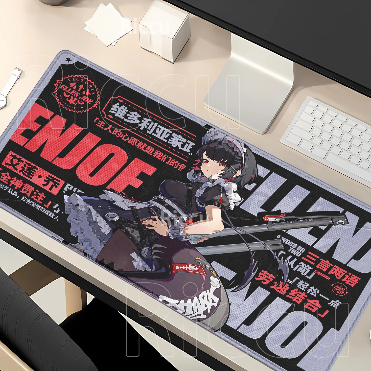 ‌Mouse Pad Jane Doe Hoshimi Miyabi‌ Ellen Joe Anime Girl ZZZ Zenless Zone Zero Gaming XXL Keyboard HD Printing overlock DeskMat