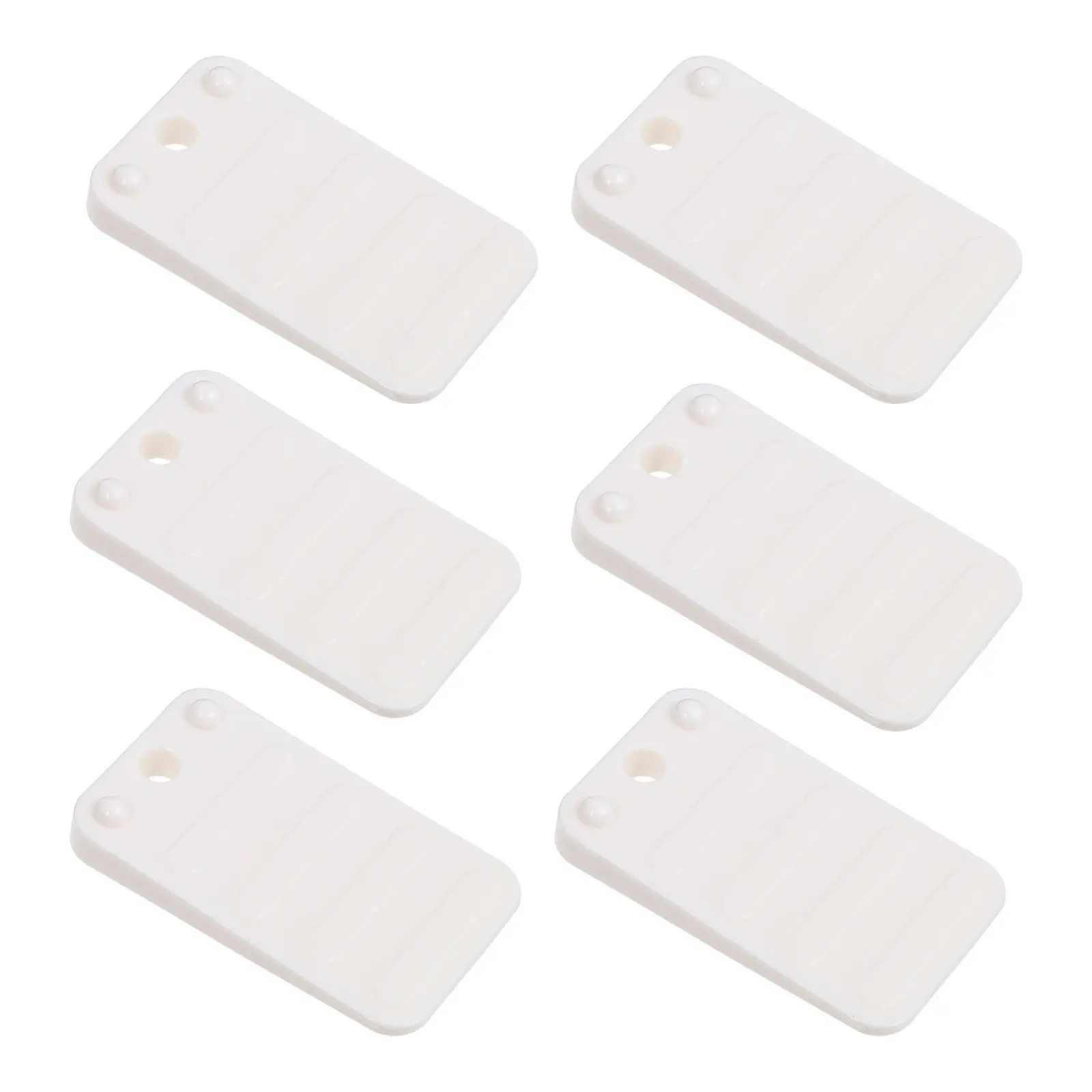 6Pcs Furniture Raising Pads Anti-Skid Plastic Sofa Table Bed Foot Base Heightening Mats for Home Shop Hotel Bathroom Protection