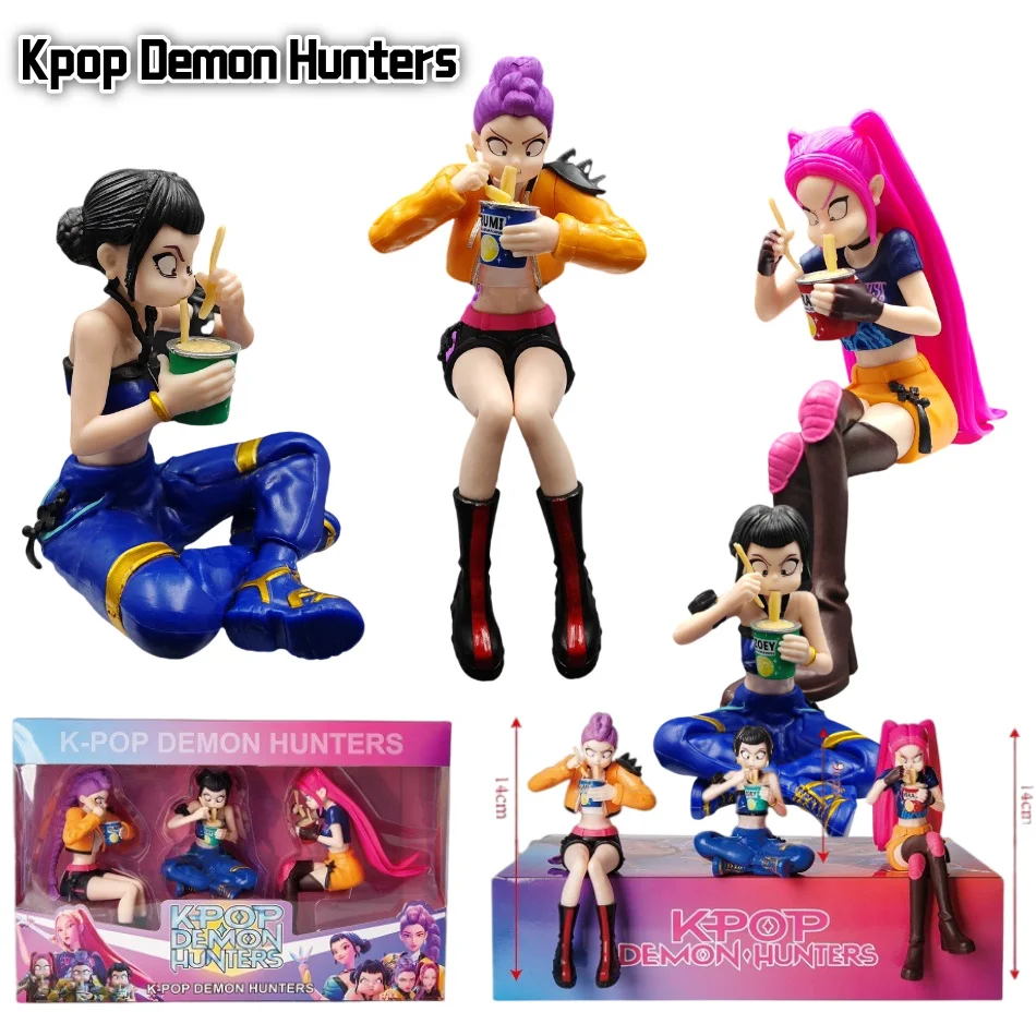 14 cm/5,51 pulgadas periferia de animé bruja cazadora escuadrón Rumi Zoey Mira figura de acción estatua modelo PVC juguete muñeca adornos de escritorio regalo