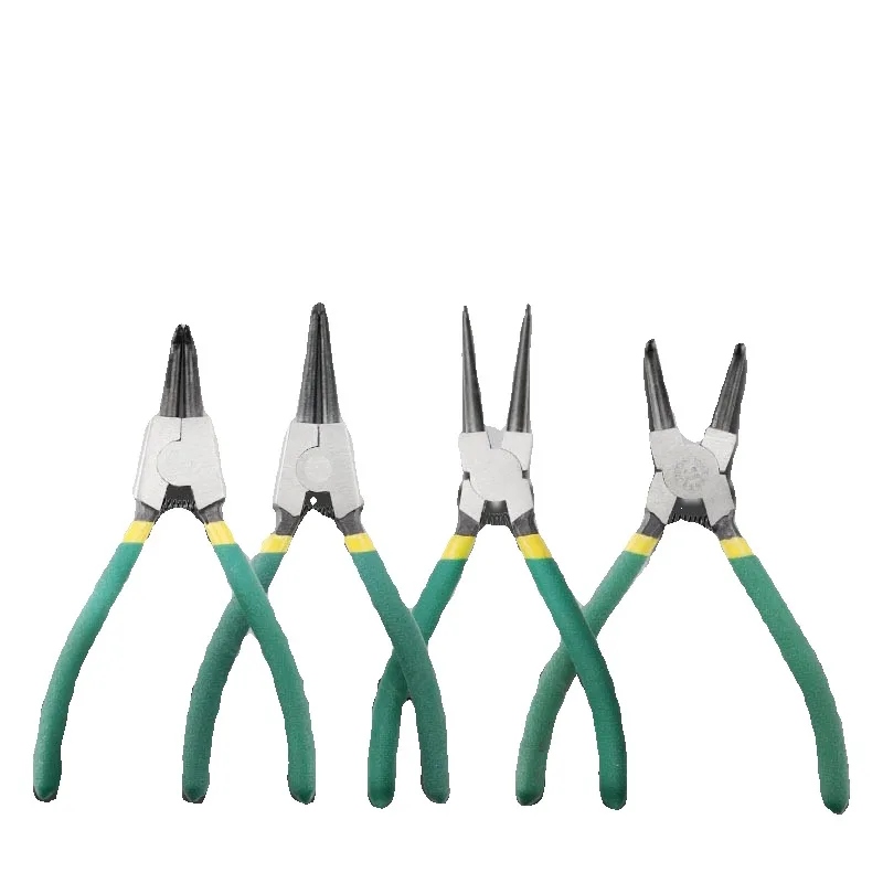 for 7-inch retaining ring pliers clamp spring pliers rubber handle external clamp elbow shaft