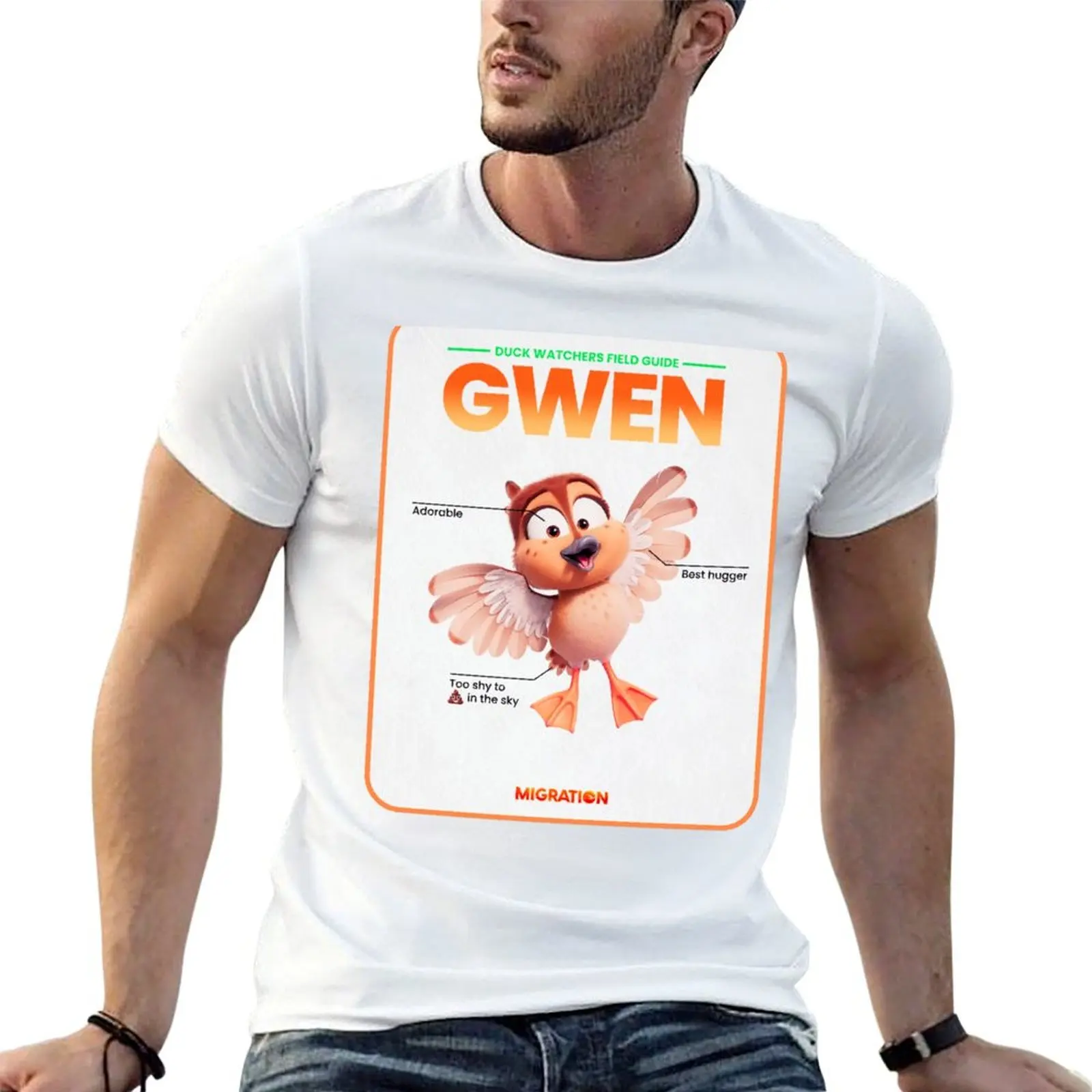 Migration T-Shirt Novelty Print Casual Tee Shirt