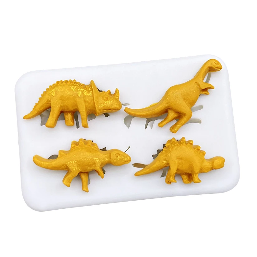 Dinosaur  Silicone Sugarcraft Mold Resin Tools Cupcake Baking Mould Fondant Cake Decorating Tools