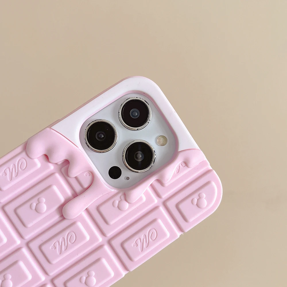 Cartoon Maus Schokolade Eis Fall Weiche Silikon Abdeckung Für iphone 17 Air 16 15 14 13 12 Pro Max 6 6S 7 8 Plus 5 5S 4 4S SE – Detail 4