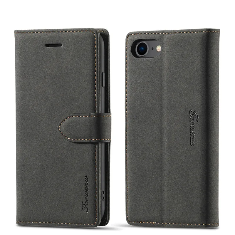 

For Iphone Se 2022 Case Flip VIntage Phone Case On Iphone SE 2020 Case Leather Magnetic Wallet Cover For IphoneSE 2022 Case Etui