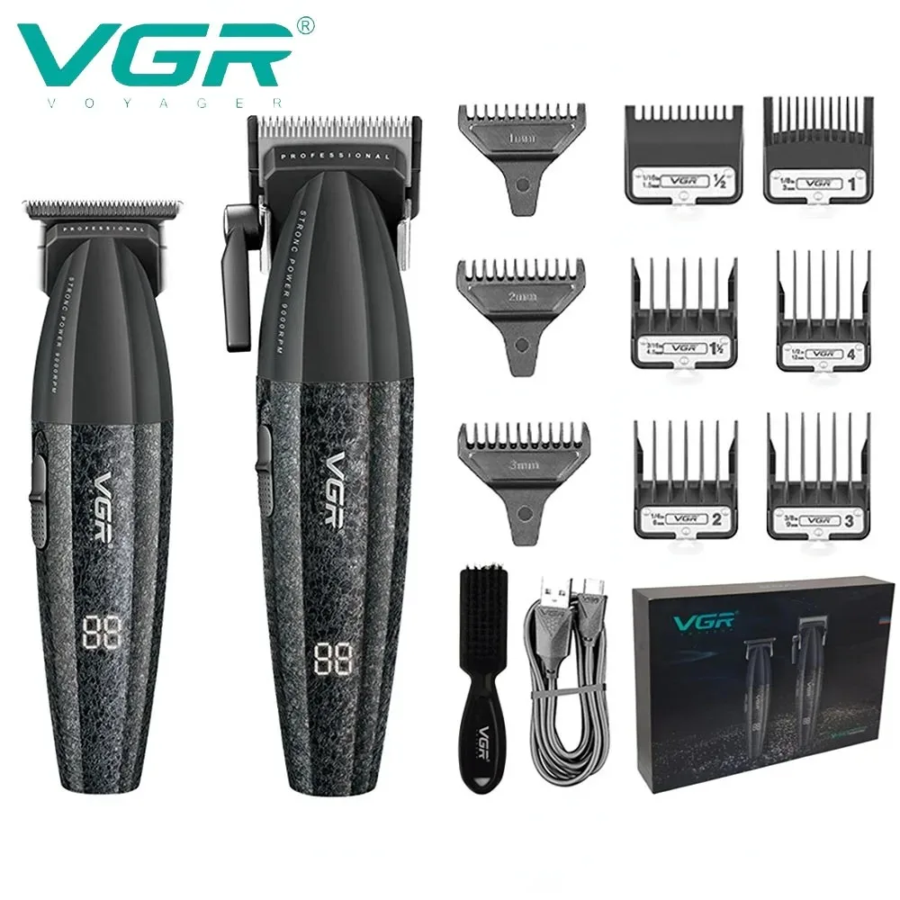 VGR Hair Trimmer Professional Hair Clippers Adjustable Hair Cutting Machine 9000 RPM Cordless Clippers and Trimmers Set V-640 S3 image 6