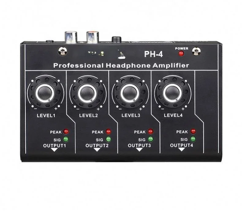 

New Arrival PH4 Professional Output Sound Stereo Portable 4-Ways Monitoring Headphone power amplifier module board