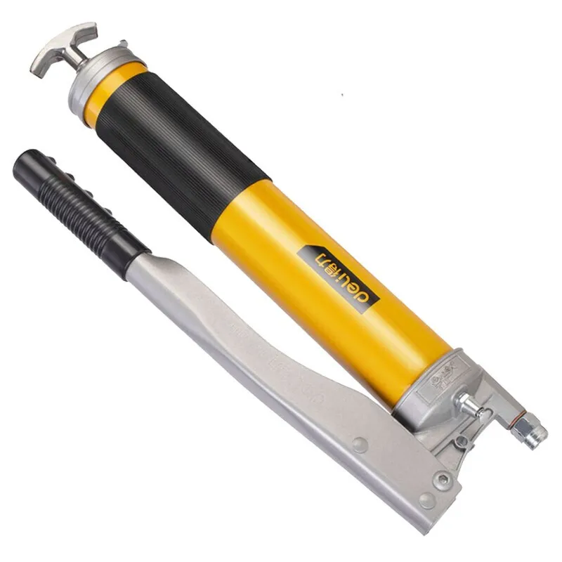 Deli 600cc high pressure labor-saving aluminum alloy Grease gun portable fuel injector suitable for various automotive lubricant