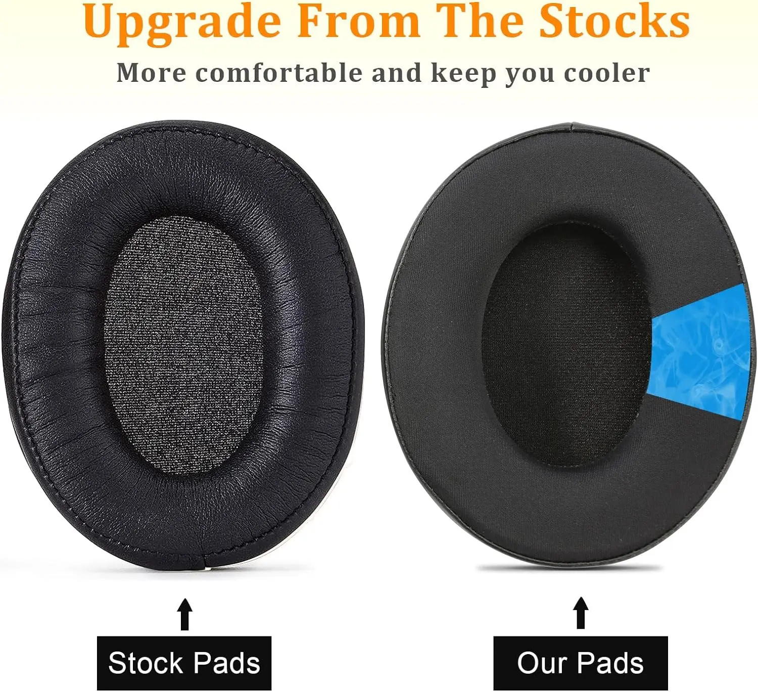 HyperX Cloud 2 Earpads Cooling Gel Cloud Alpha Ear Cushions Pads, Ugrade Earcups Accessories Replacement for HyperX Cloud Stinge
