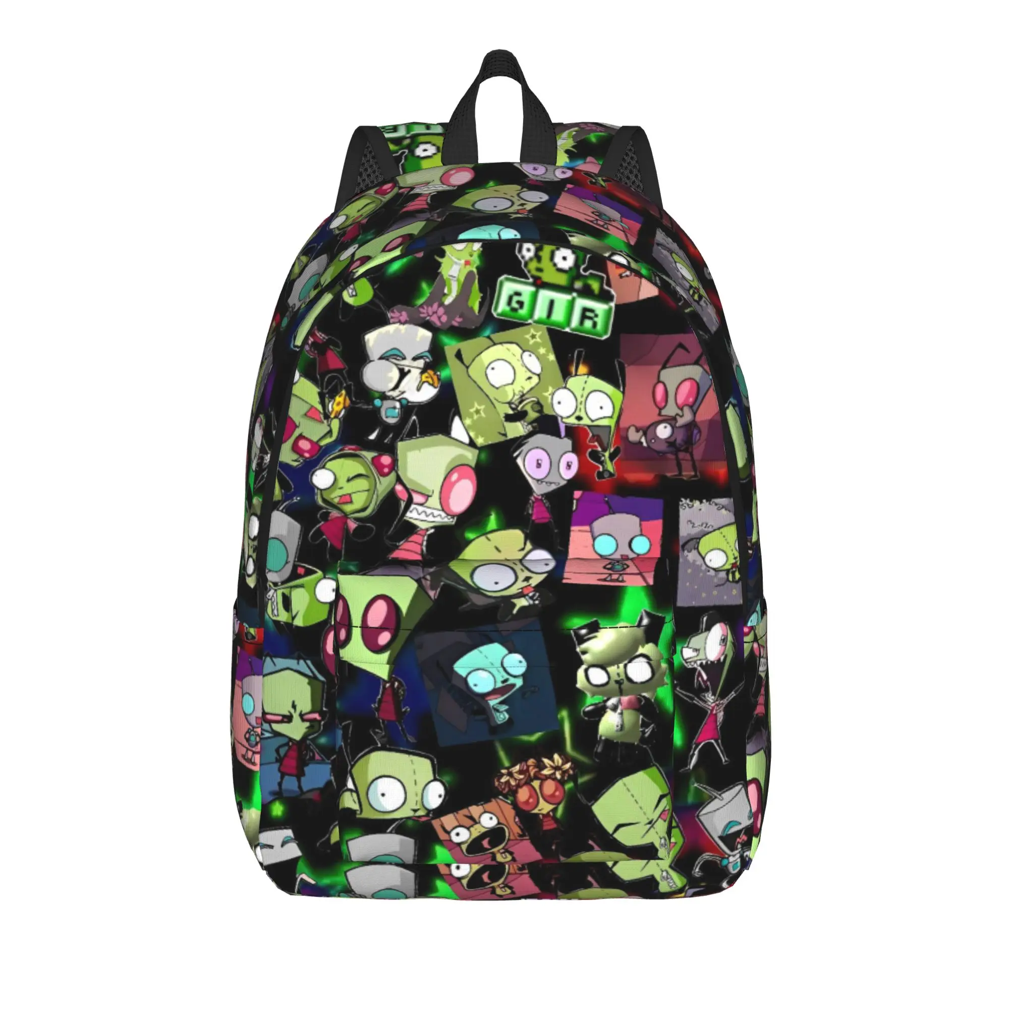 Invaders Zims  Do A Little Dance Backpack  Girl Polyester Travel Backpacks Breathable Fun School Bags Rucksack