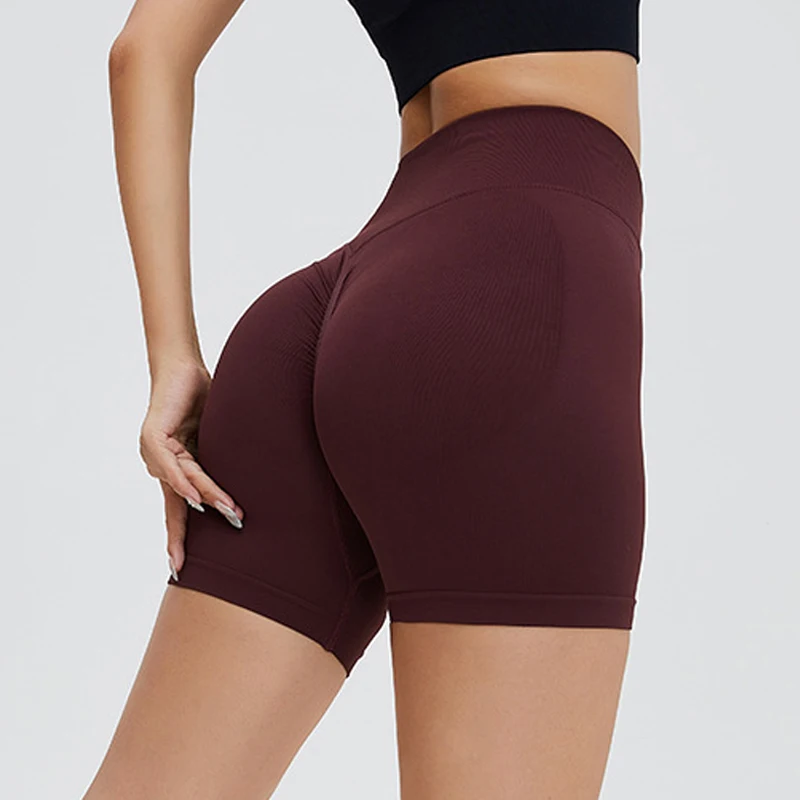 Seamless High Waist Sports Shorts Women Cycling Shorts Gym Women Booty Shorts Scrunch Push Up Legging Woman Workout Yoga Shorts