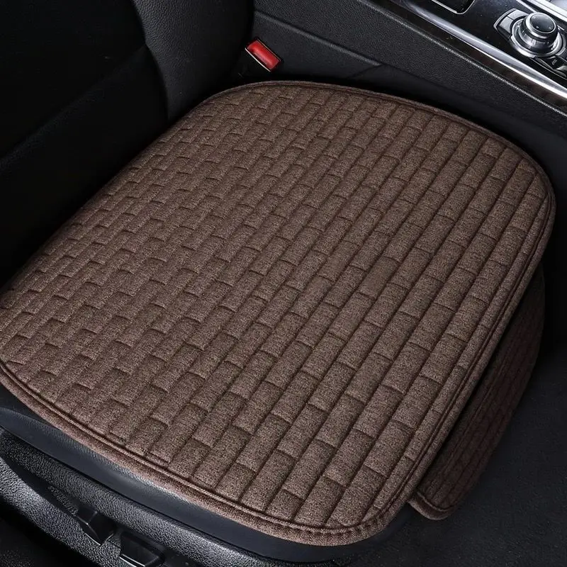 New car seat cushion linen all season universal small waist five seat fart cushion universal seat small car seat cushion cover