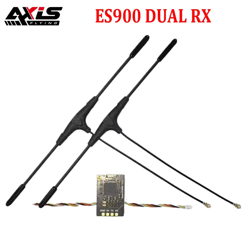 Axisflying ES900 DUAL RX ELRS Diversity Receiver 915MHz / 868MHz Built-in TCXO for RC Airplane FPV Long Range Drone