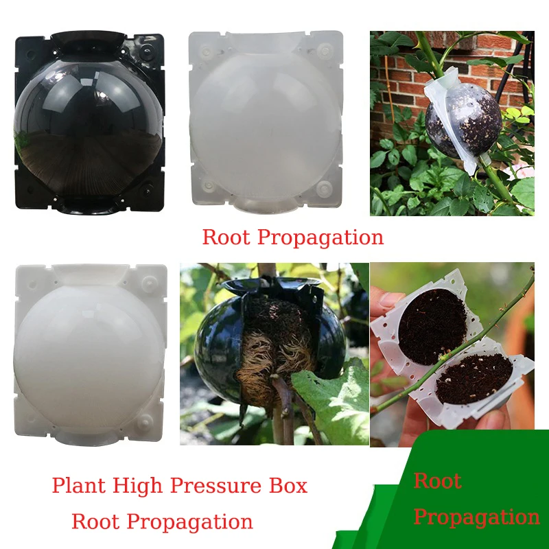 2pcs/lot Plant High Pressure Box Root Propagation Flower Pot Strong Rooting Growing Roots Seedling Strong Recovery Garden