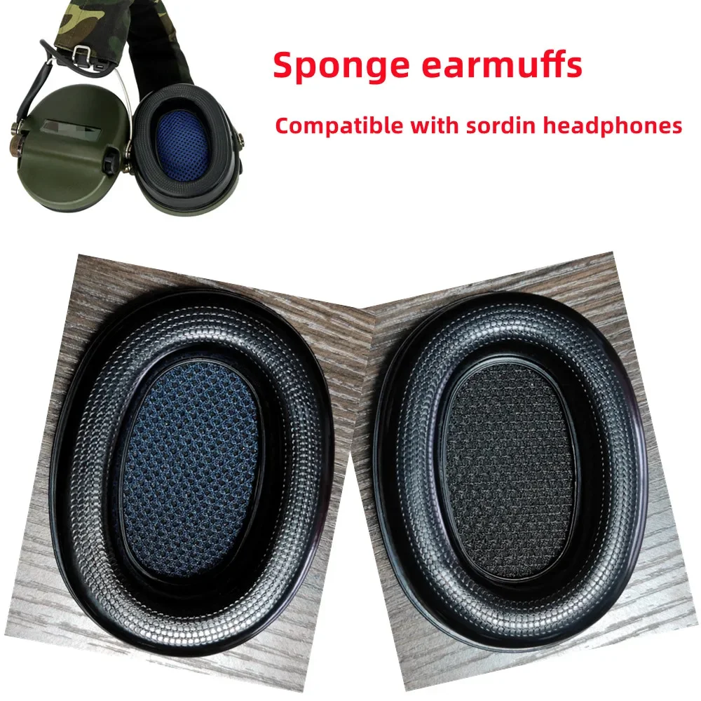 Tactical Headset Accessories Silicone Earpads Compatible with MSA SORDIN Electronic Earmuffs Shooting Headphones Sponge Ear Cups