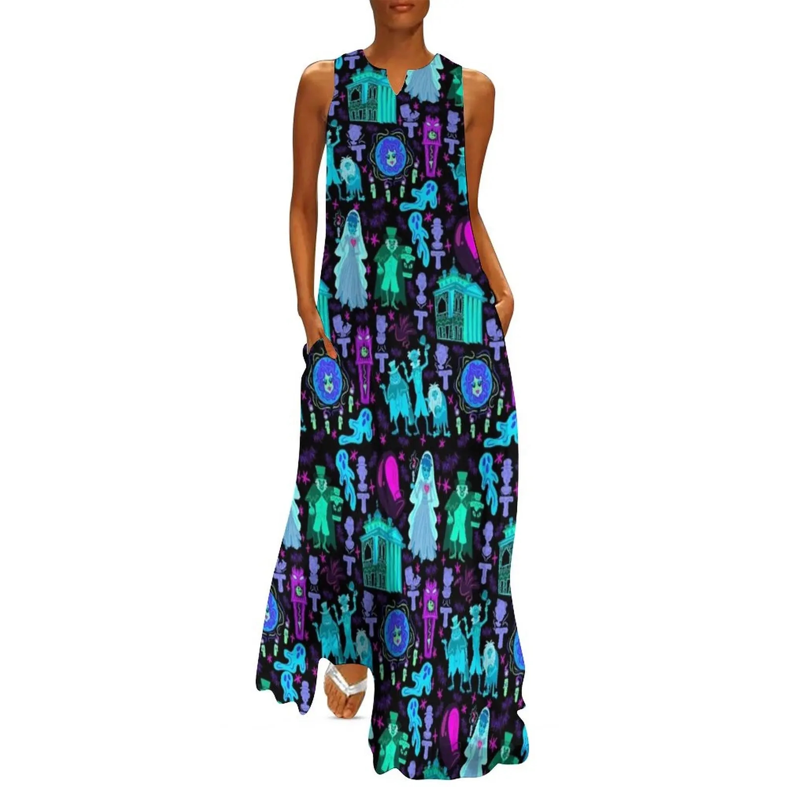 Haunted Mansion Long Dress elegant and pretty women's dresses summer women's suit Dress