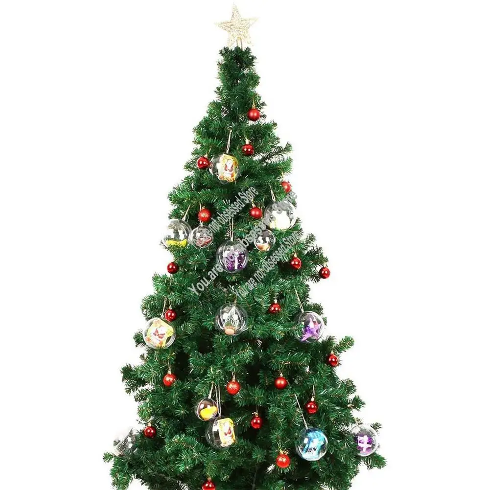 

30 шт. пластиковый полый шар Рождественский полый шар украшение шар Небесное окно прозрачный шар коробка для упаковки конфет-A57X