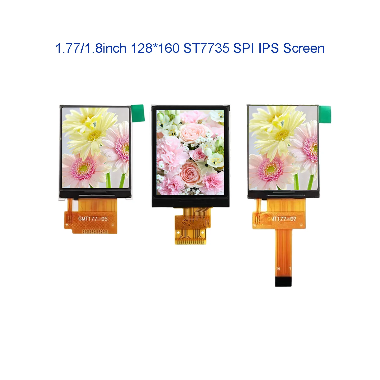 1,77/1,8 pulgadas 128*160 TFT IPS LCD pantalla SPI en el empeine 14PIN ST7735 ángulo de visión amplio