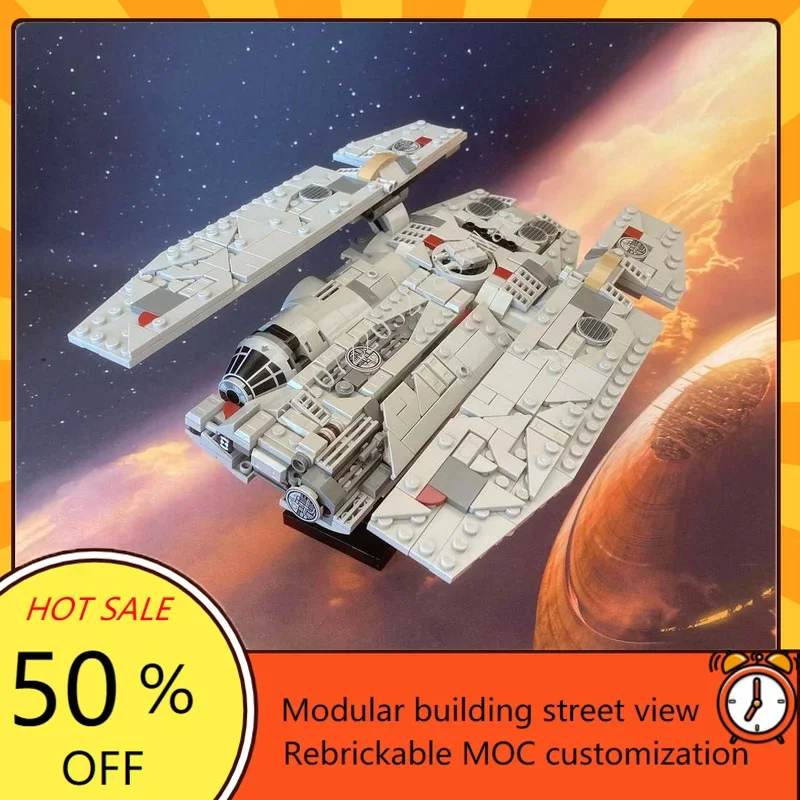 

641PCS Luthen's Fondor Hullcraft Midi Scale Space War Weapon MOC SpaceShip Battle Model Building Blocks DIY Assembly Model Gift