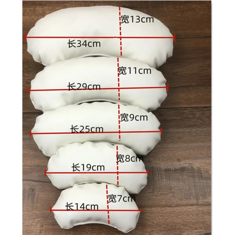 HOT! 5 Pack Set Newborn Baby Photo Props Pillow Professional Posing Beans Photography Shoot Positioner Basket Filled Mat Cushion