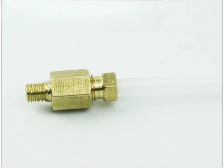 10PCS  PD internal card straight copper joint lubrication guide rail oil circuit joint M6 * 0.75 external thread M468101/8