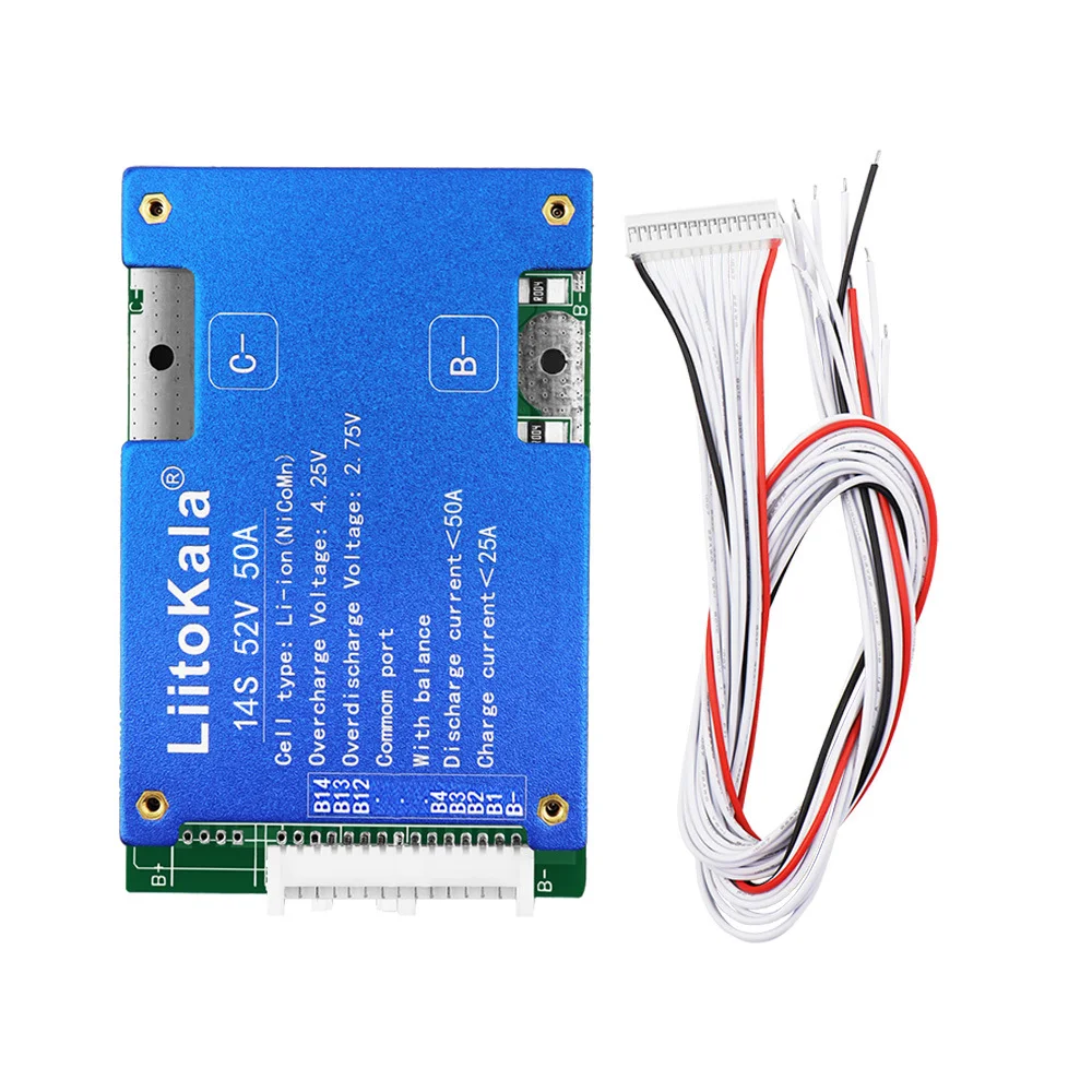 LiitoKala 14S-52V50A 52V Battery Protection Plate