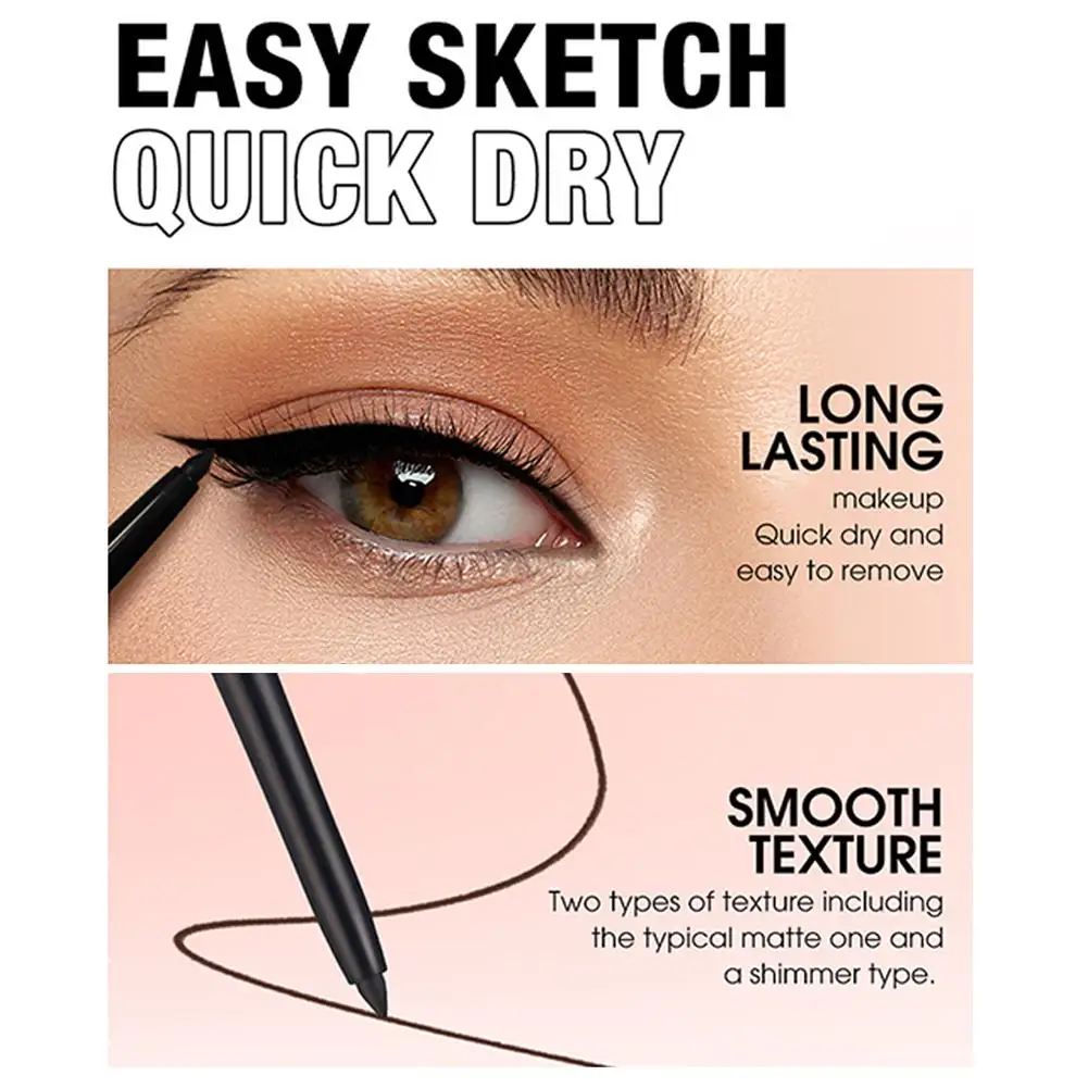 1Pc Eyebrow Eyeliner Pencils Makeup Waterproof Eye Brow Pen Long-lasting Nice Color Natural Black Brown Cosmetic Beauty Tools