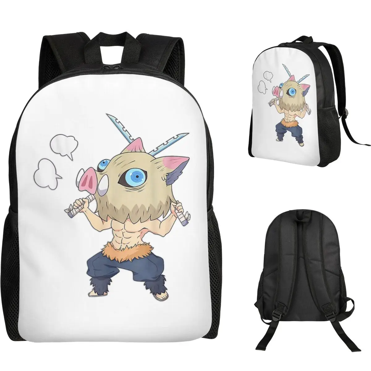 Slayer Demon Anime Teams Student Backpack School Bag Hiking Travel Daypack for Men Women Fashion Bookbag Shoulder Bags