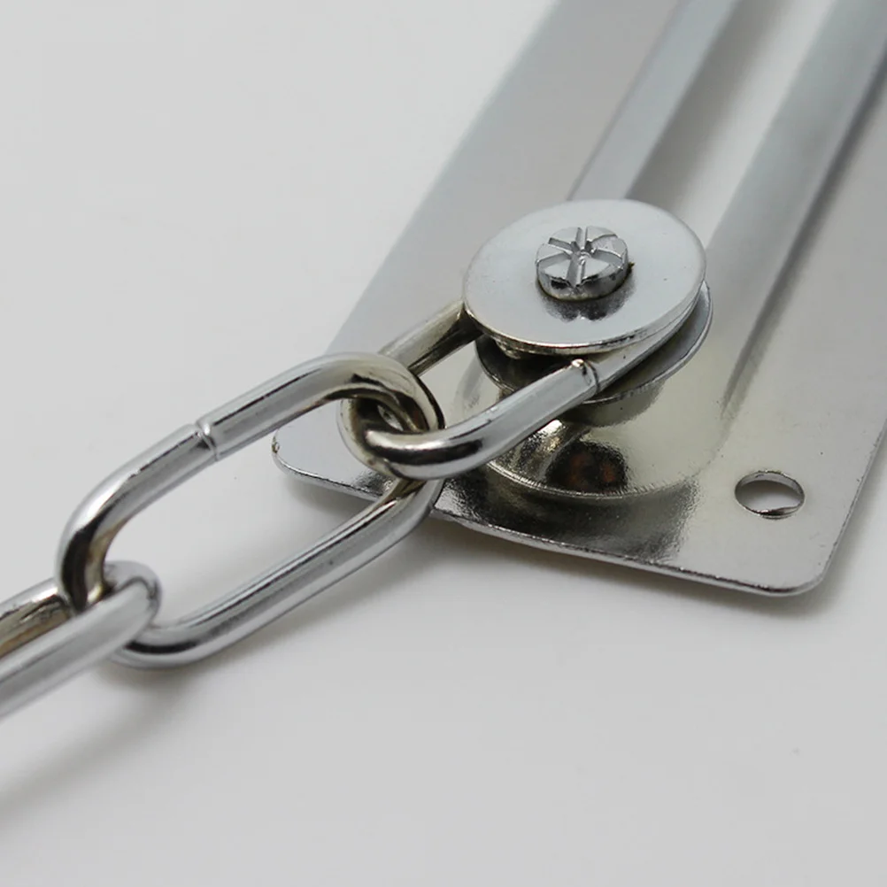 

1pc Lock Silver Iron Durable For Home Security Door Chain Guard Latch Lock Door Extruded Chain Cabinet Defense Hardware